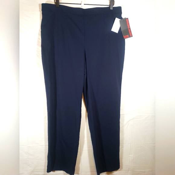 Briggs New York Pantalone Donna Slimming Solution - Vita Elasticizzata, Blu Marino, Taglia 18